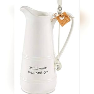 Pitcher Mind Your Teas and Q's